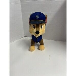 Nickelodeon Paw Patrol Talking Chase 12" Plush Police Dog Interactive Tail Works
